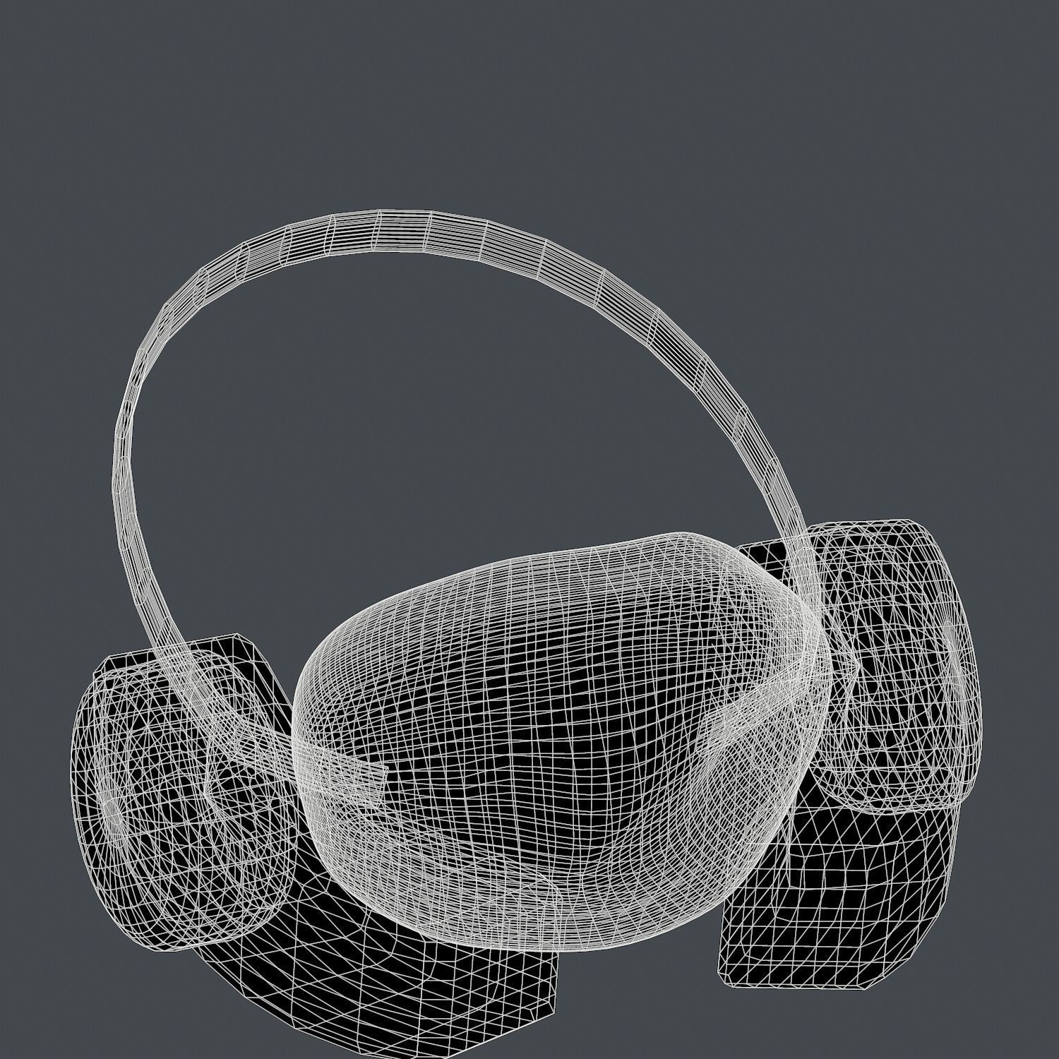 Gas mask helmet 3d model scifi Low-poly 3D model Low-poly Low-poly 3D model_8