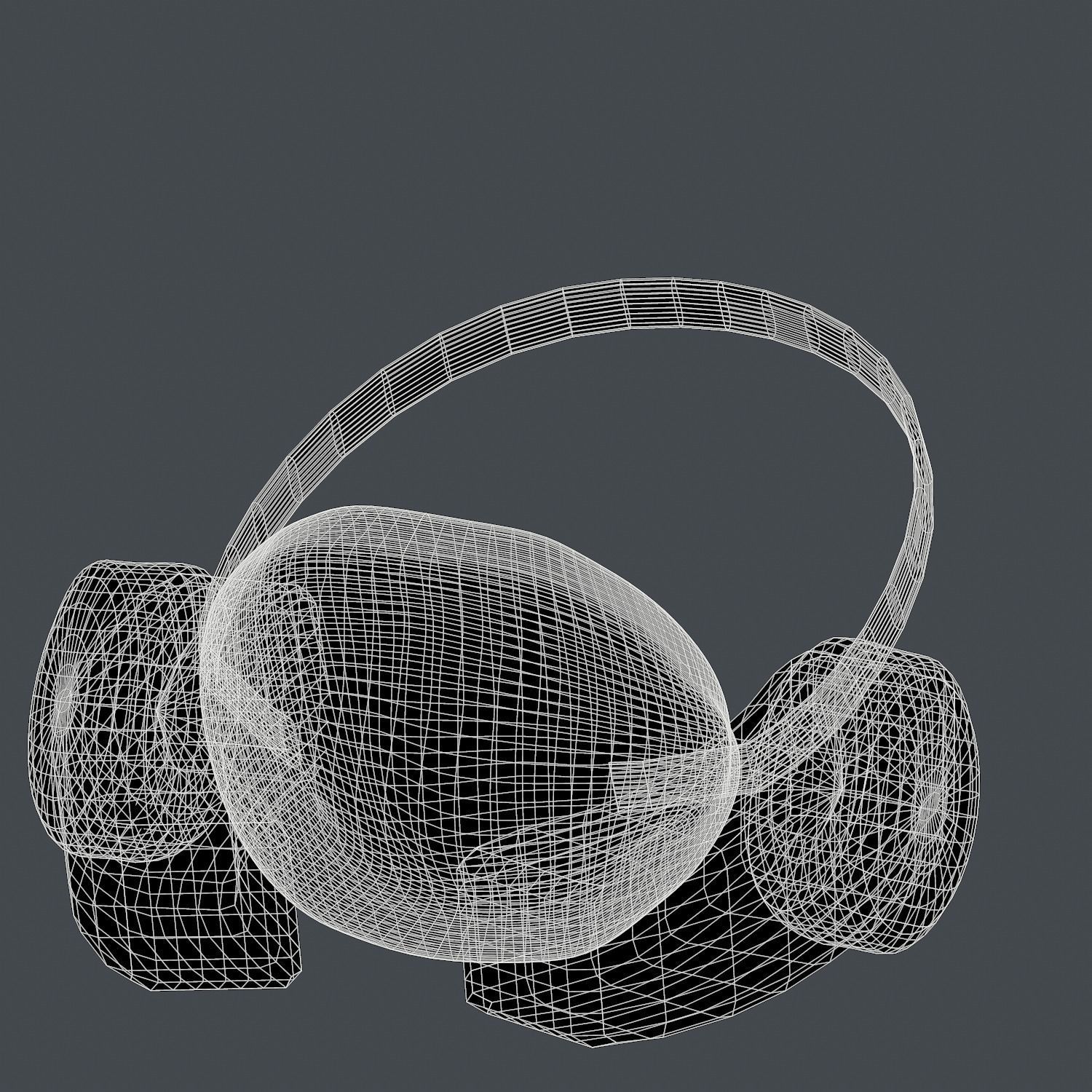 Gas mask helmet 3d model scifi Low-poly 3D model Low-poly Low-poly 3D model_7