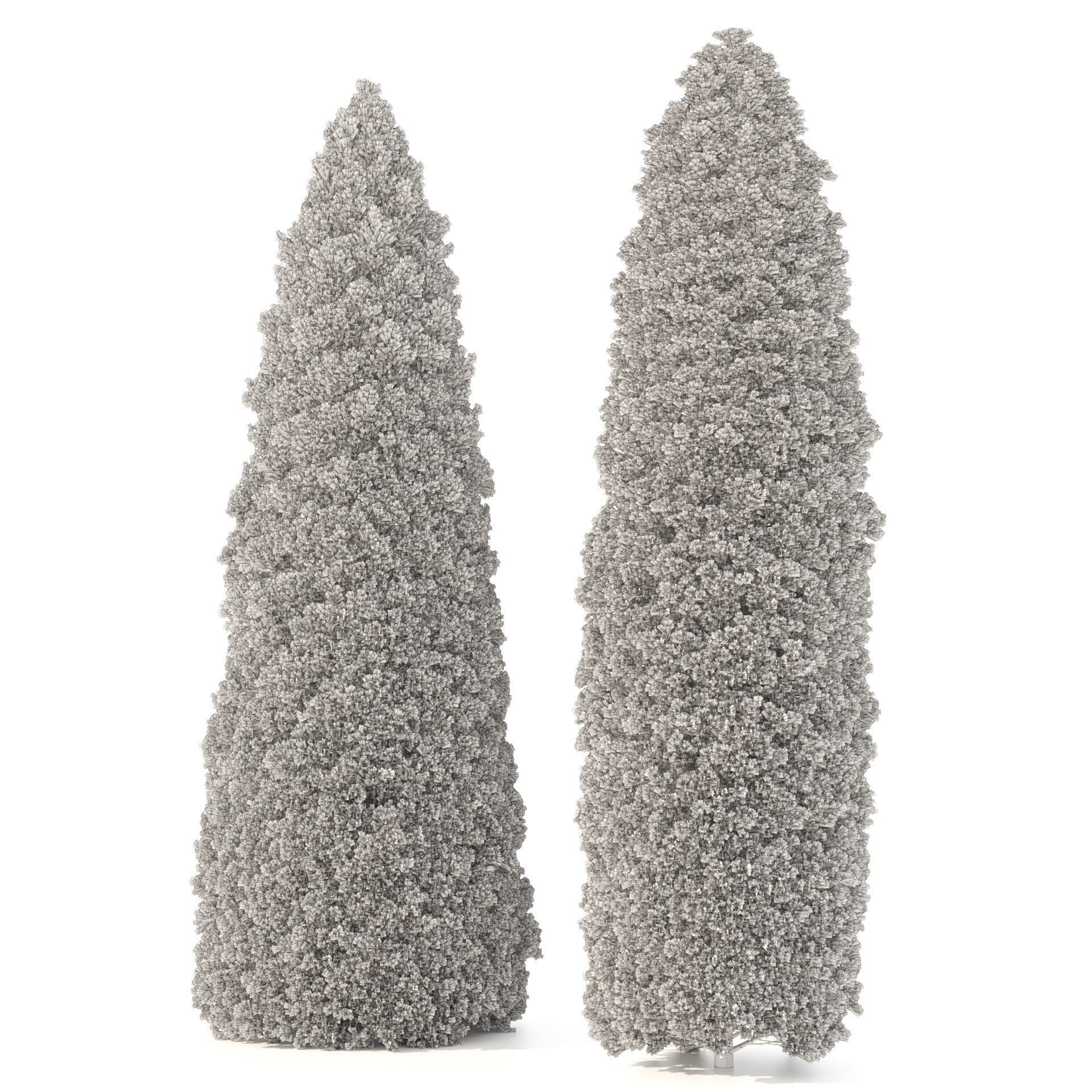 2 Golden oriental arborvitae Trees by mehrazvira Low-poly 3D model_6