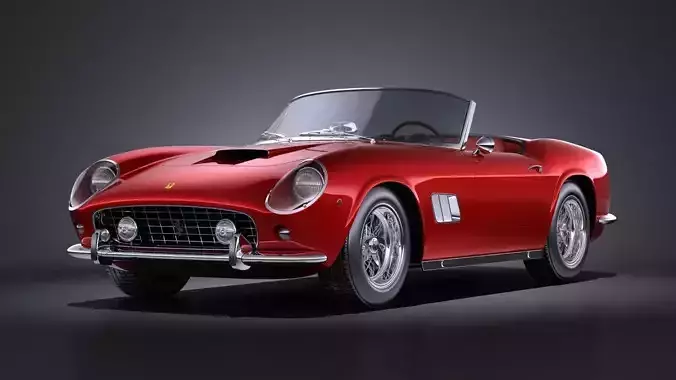 Ferrari 250gt California Spyder 1958 VRAY 3D model