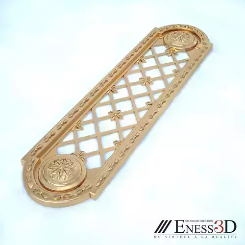 Vervloet Flush sliding Plate 387 Louis XVI Free 3D model