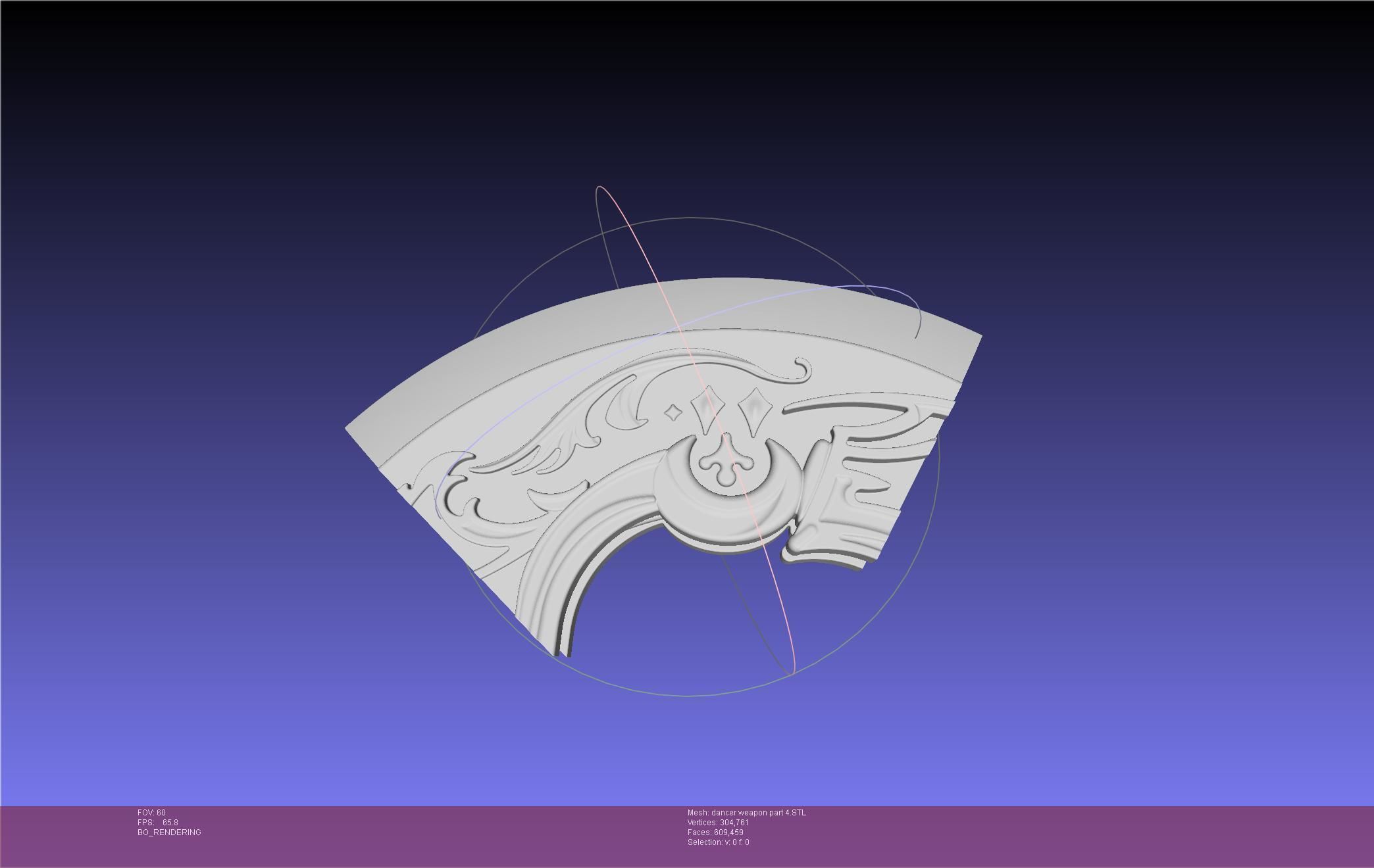 Final Fantasy XIV Dancer Disk Weapon Printable Assembly 3D print model_139