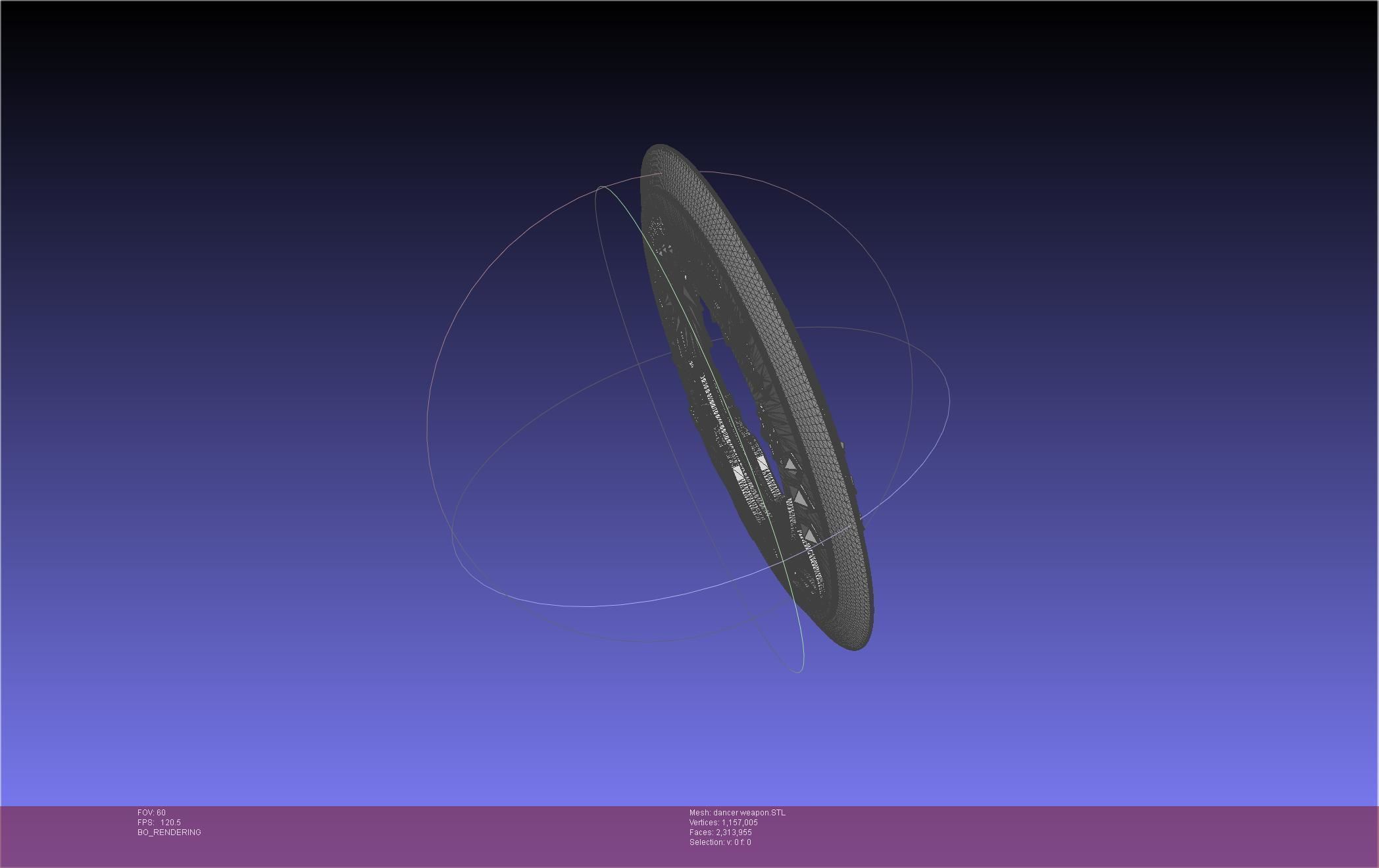 Final Fantasy XIV Dancer Disk Weapon Printable Assembly 3D print model_61