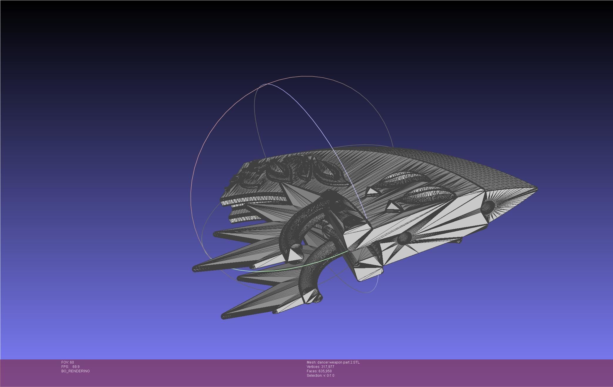 Final Fantasy XIV Dancer Disk Weapon Printable Assembly 3D print model_116