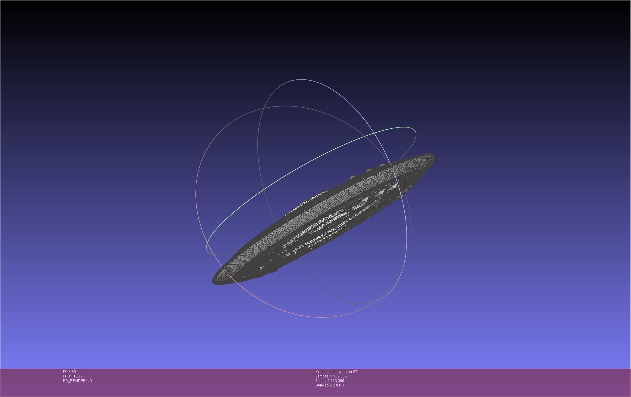 Final Fantasy XIV Dancer Disk Weapon Printable Assembly 3D print model_55