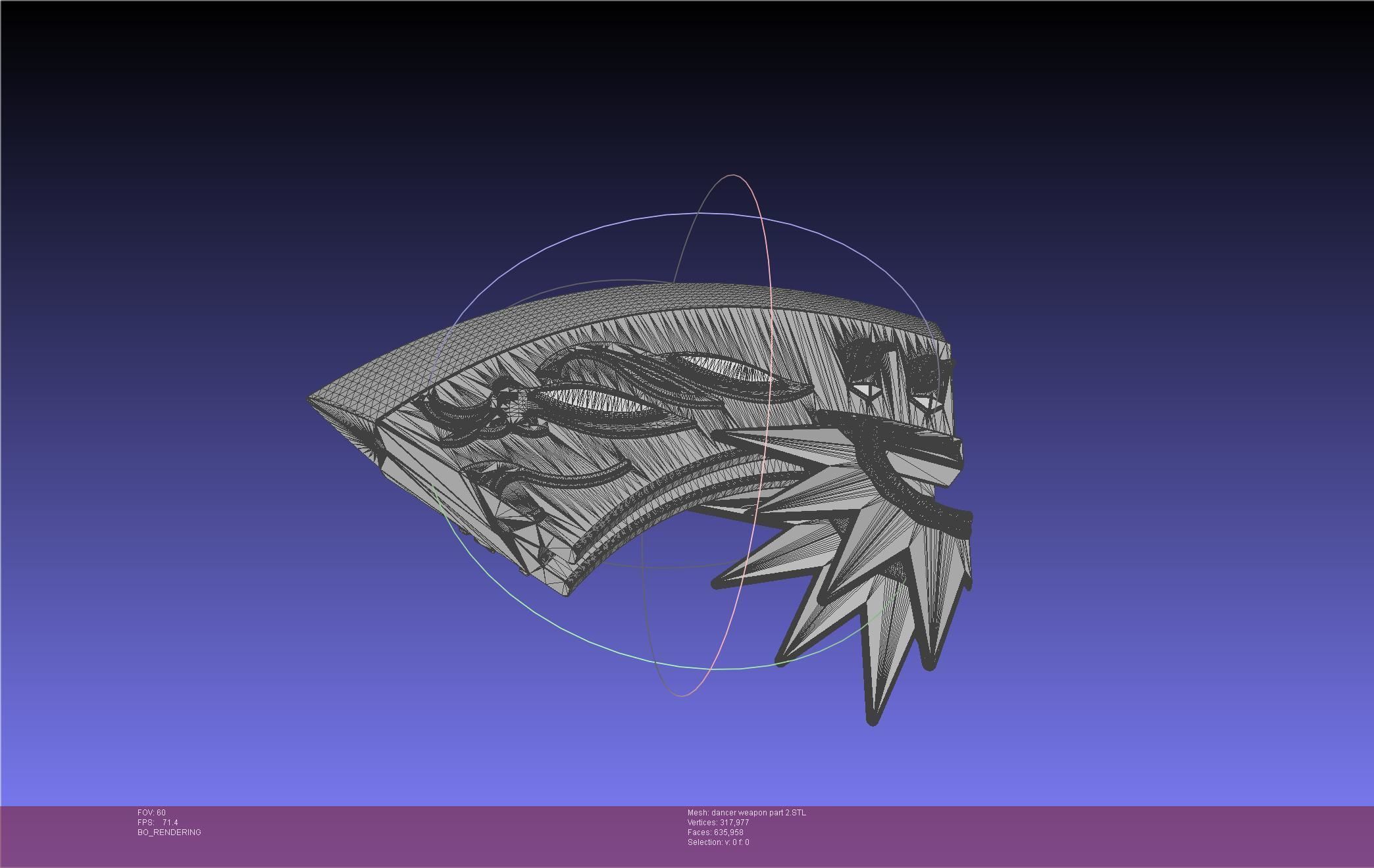 Final Fantasy XIV Dancer Disk Weapon Printable Assembly 3D print model_115