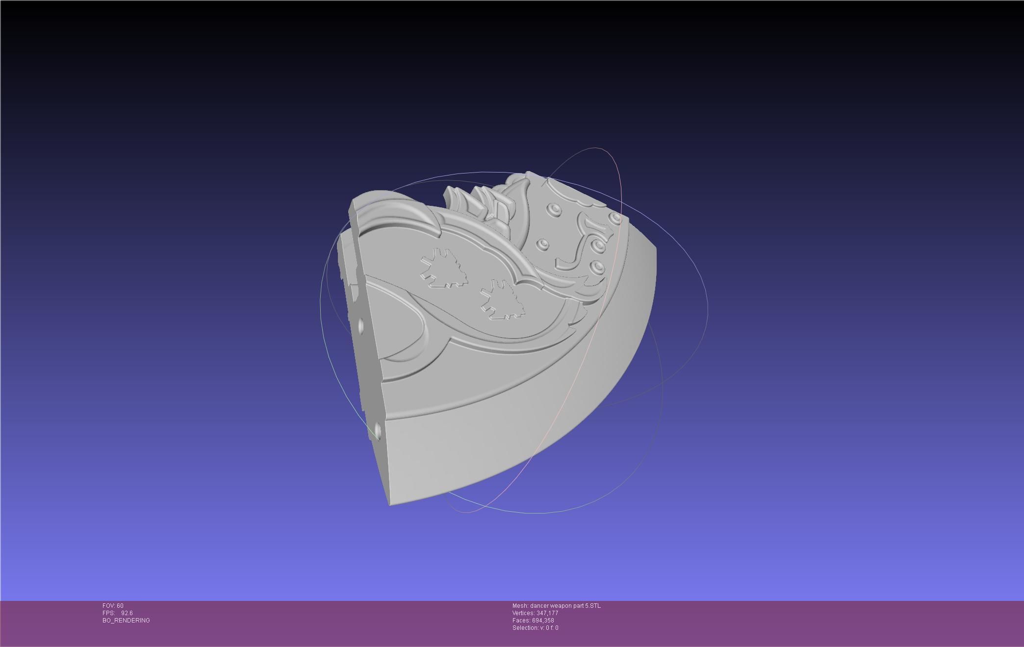 Final Fantasy XIV Dancer Disk Weapon Printable Assembly 3D print model_148