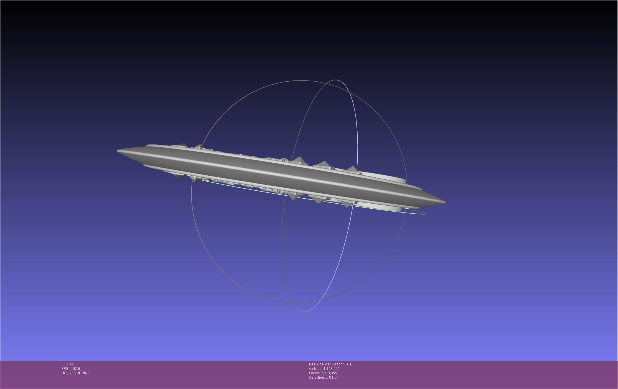 Final Fantasy XIV Dancer Disk Weapon Printable Assembly 3D print model_11