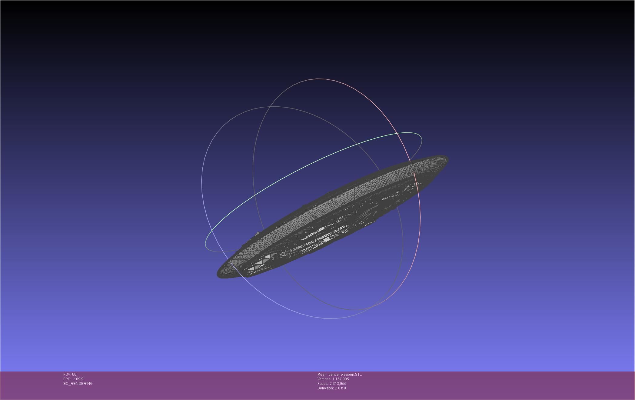 Final Fantasy XIV Dancer Disk Weapon Printable Assembly 3D print model_58