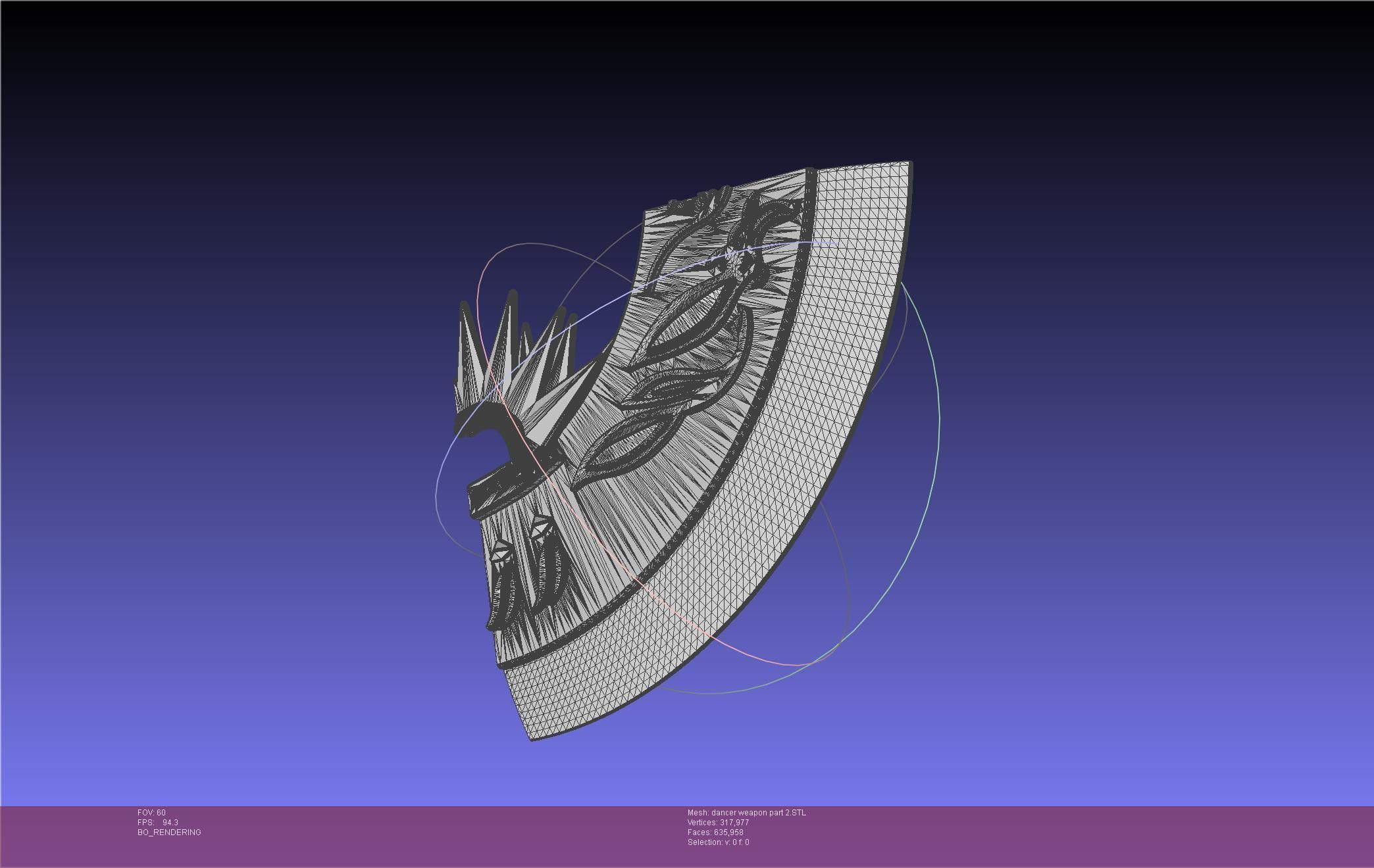 Final Fantasy XIV Dancer Disk Weapon Printable Assembly 3D print model_118