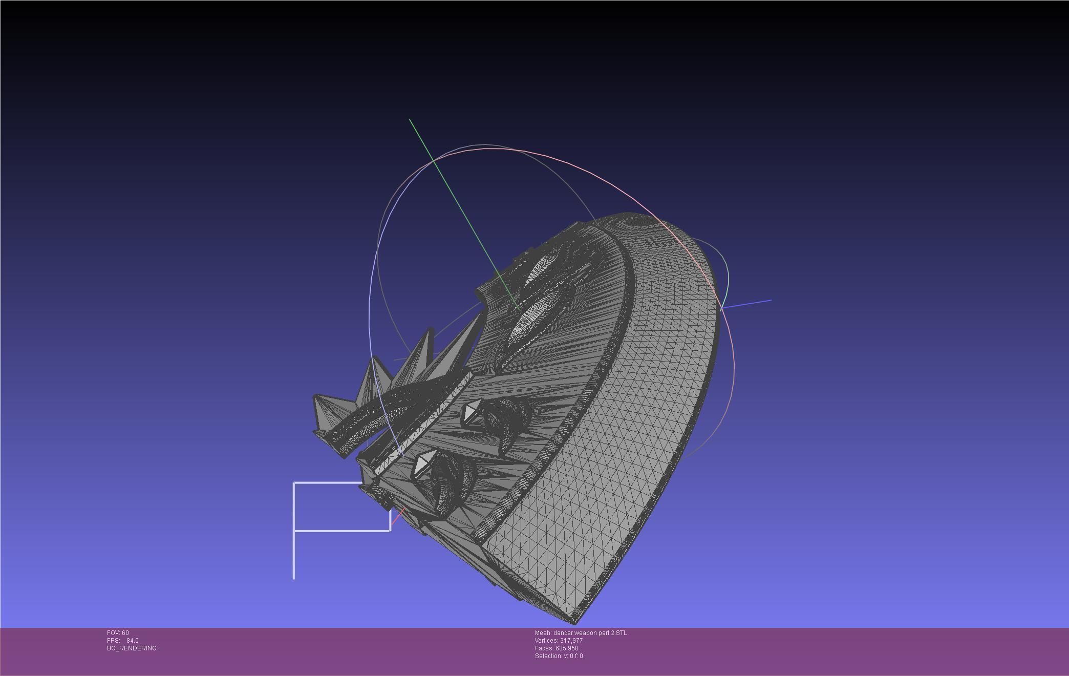 Final Fantasy XIV Dancer Disk Weapon Printable Assembly 3D print model_117