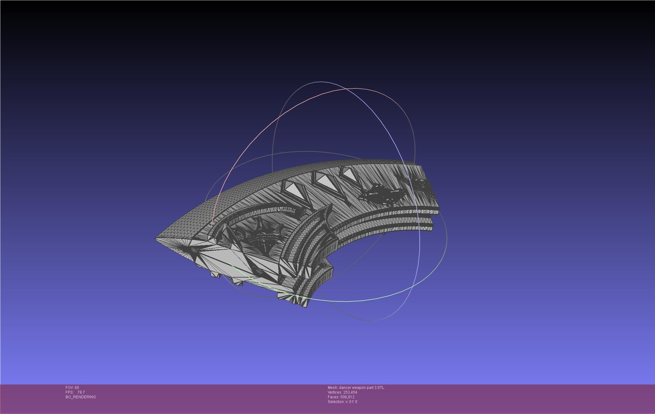 Final Fantasy XIV Dancer Disk Weapon Printable Assembly 3D print model_124