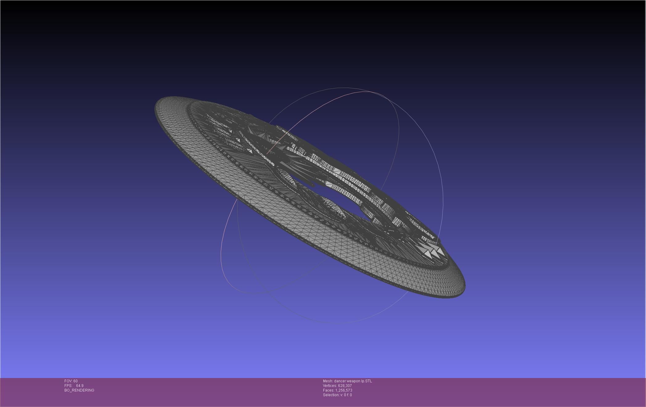 Final Fantasy XIV Dancer Disk Weapon Printable Assembly 3D print model_78