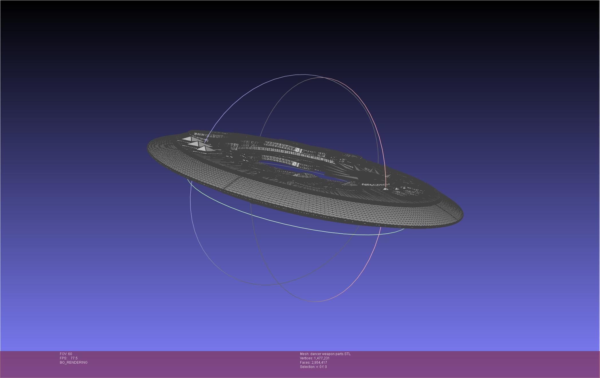 Final Fantasy XIV Dancer Disk Weapon Printable Assembly 3D print model_103