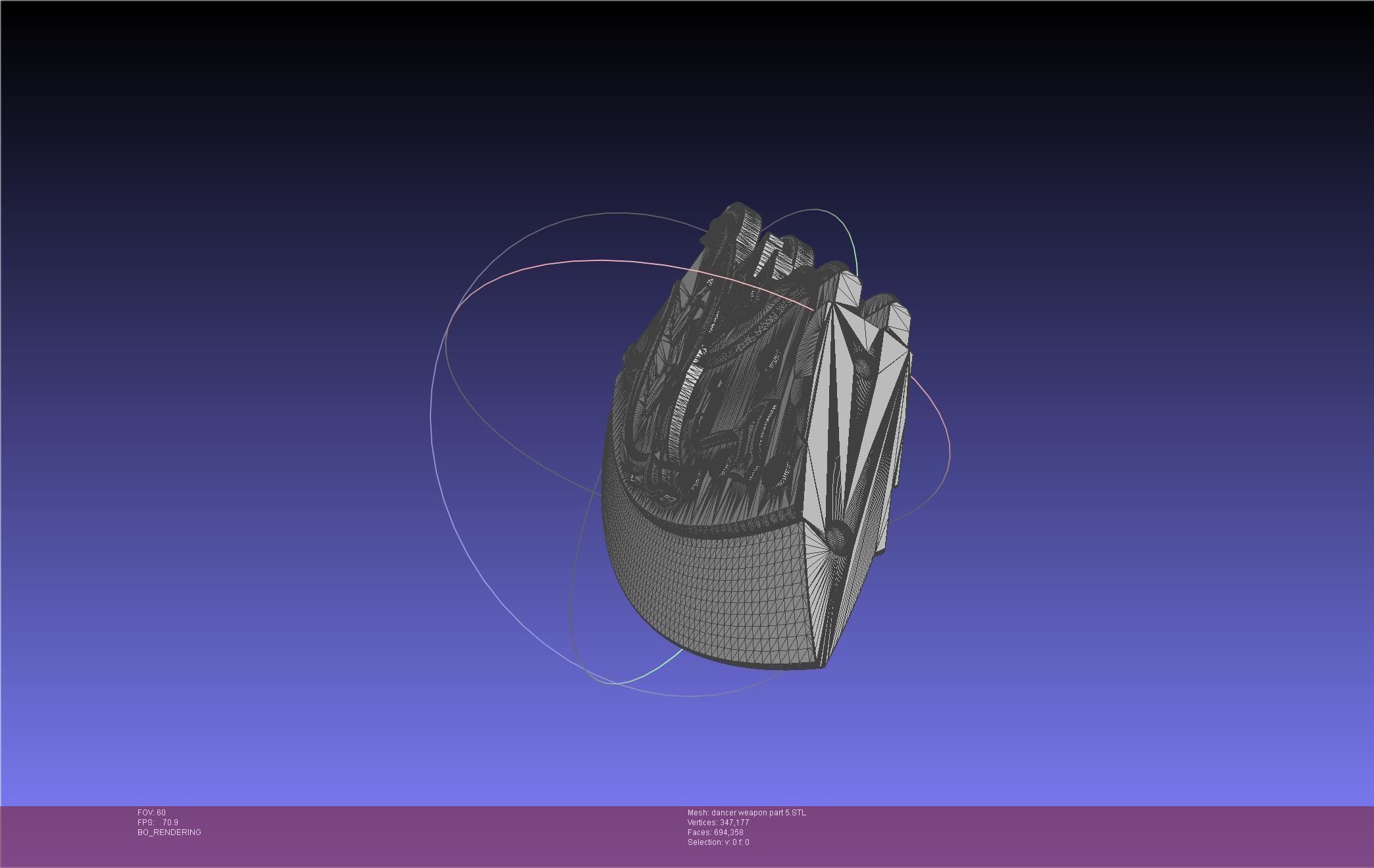 Final Fantasy XIV Dancer Disk Weapon Printable Assembly 3D print model_143