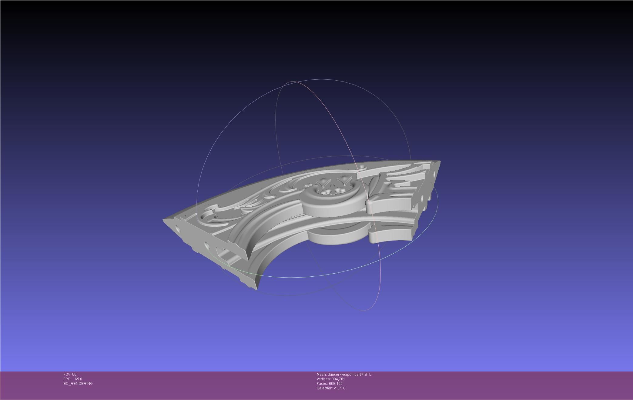 Final Fantasy XIV Dancer Disk Weapon Printable Assembly 3D print model_137