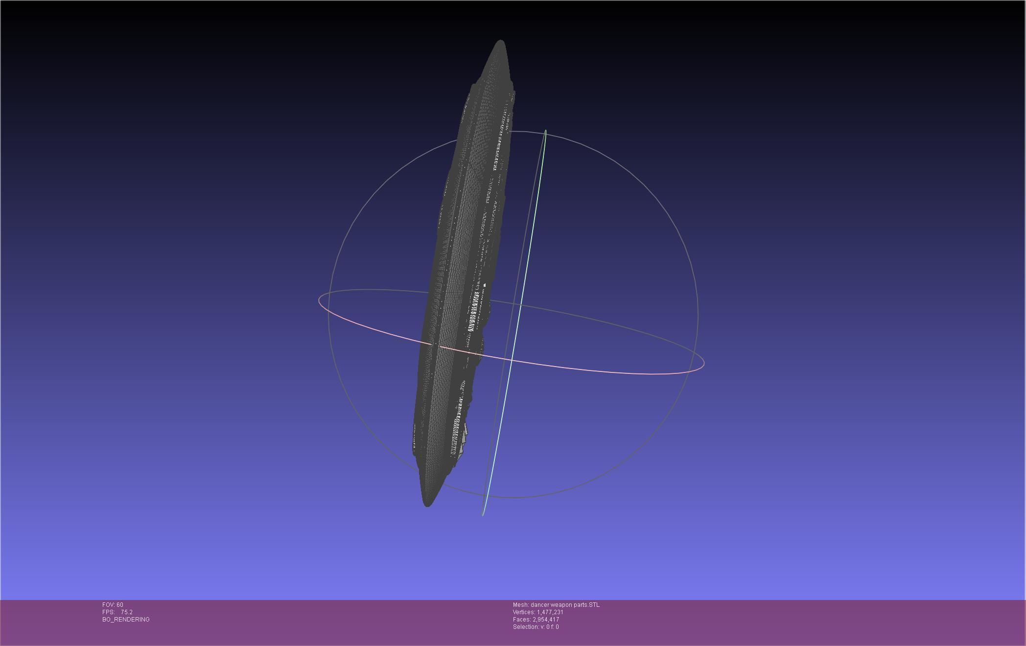 Final Fantasy XIV Dancer Disk Weapon Printable Assembly 3D print model_86