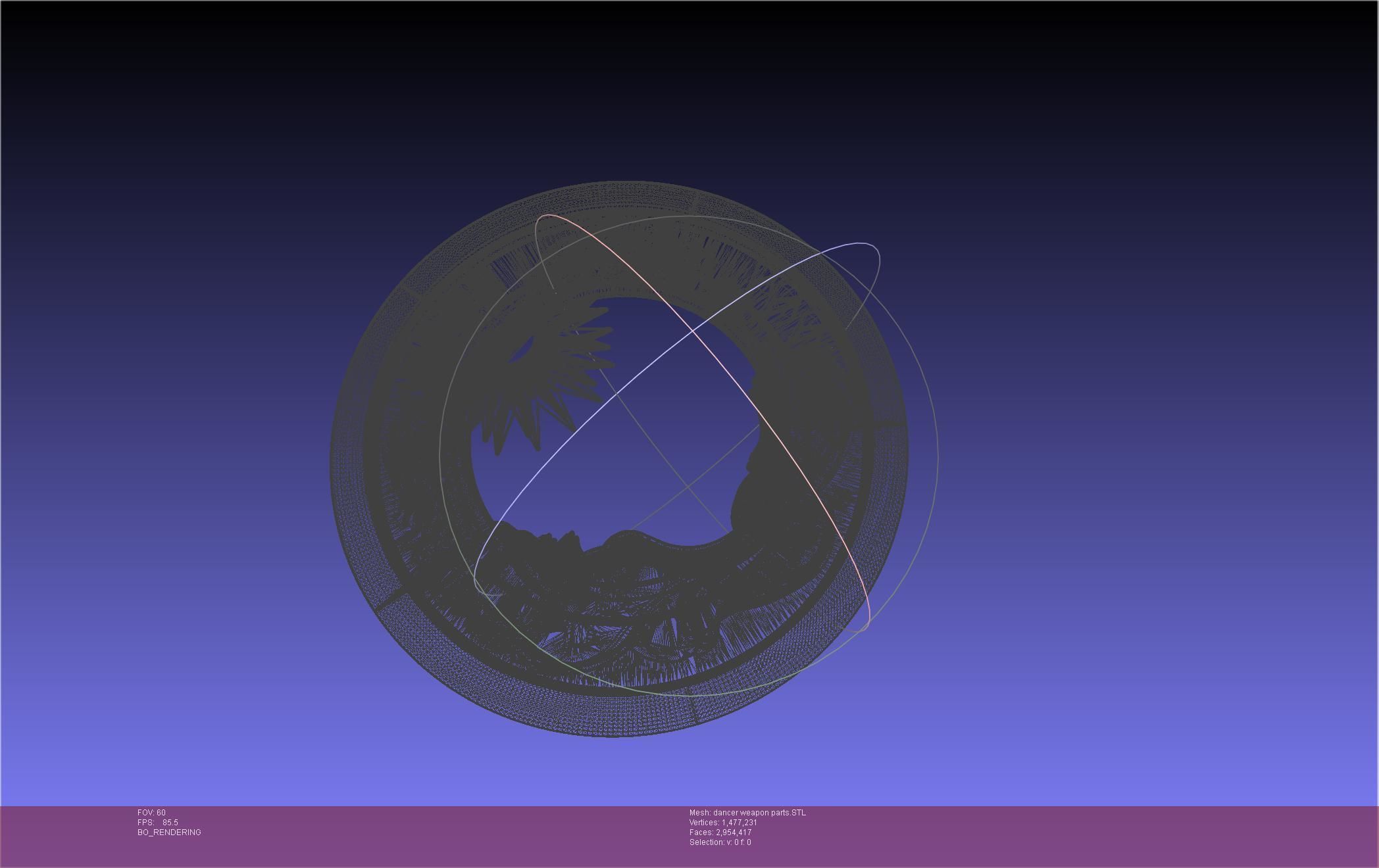 Final Fantasy XIV Dancer Disk Weapon Printable Assembly 3D print model_97