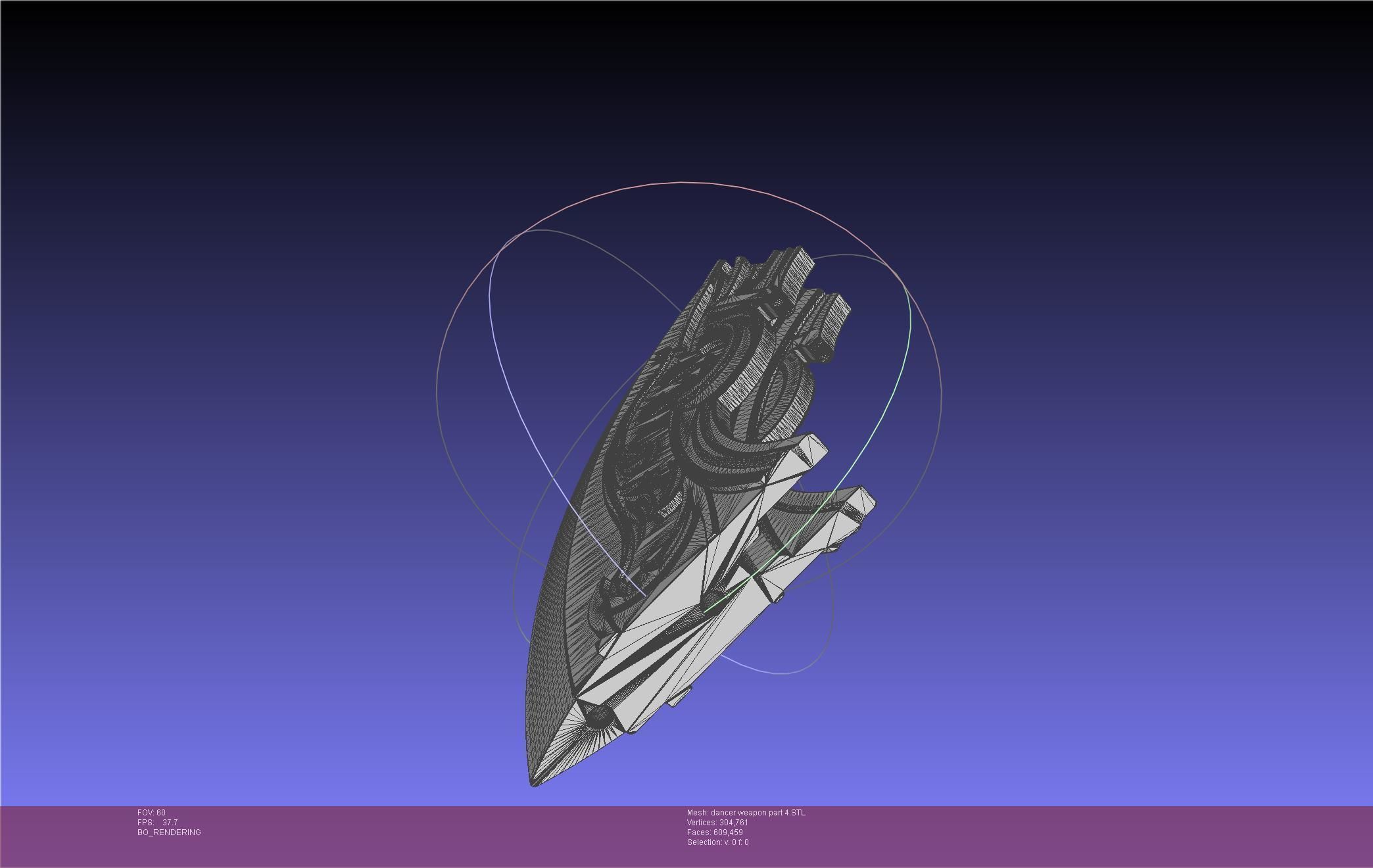 Final Fantasy XIV Dancer Disk Weapon Printable Assembly 3D print model_134