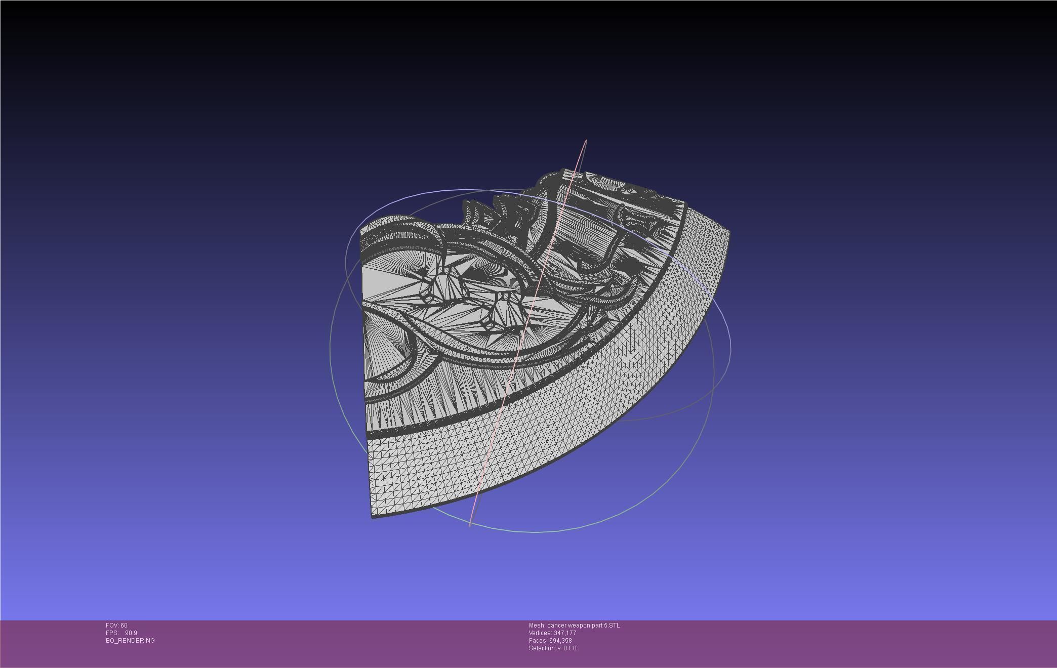 Final Fantasy XIV Dancer Disk Weapon Printable Assembly 3D print model_142