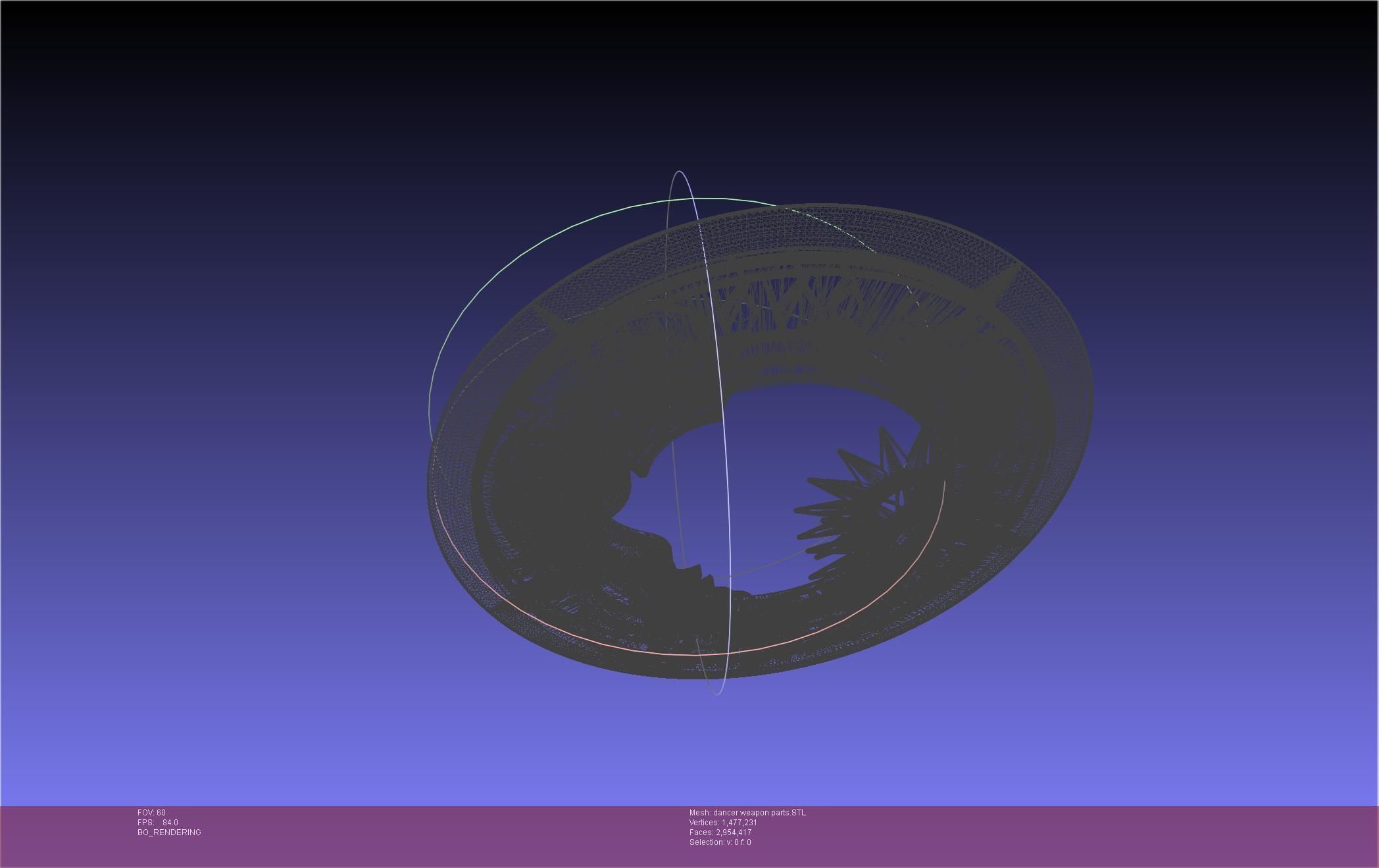 Final Fantasy XIV Dancer Disk Weapon Printable Assembly 3D print model_94