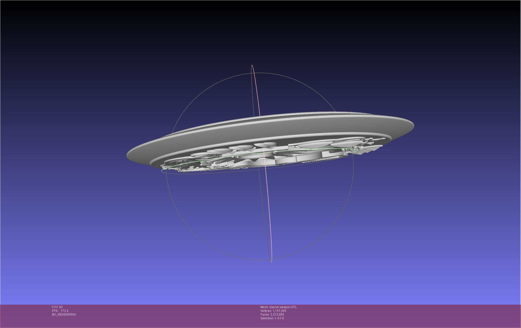 Final Fantasy XIV Dancer Disk Weapon Printable Assembly 3D print model_13