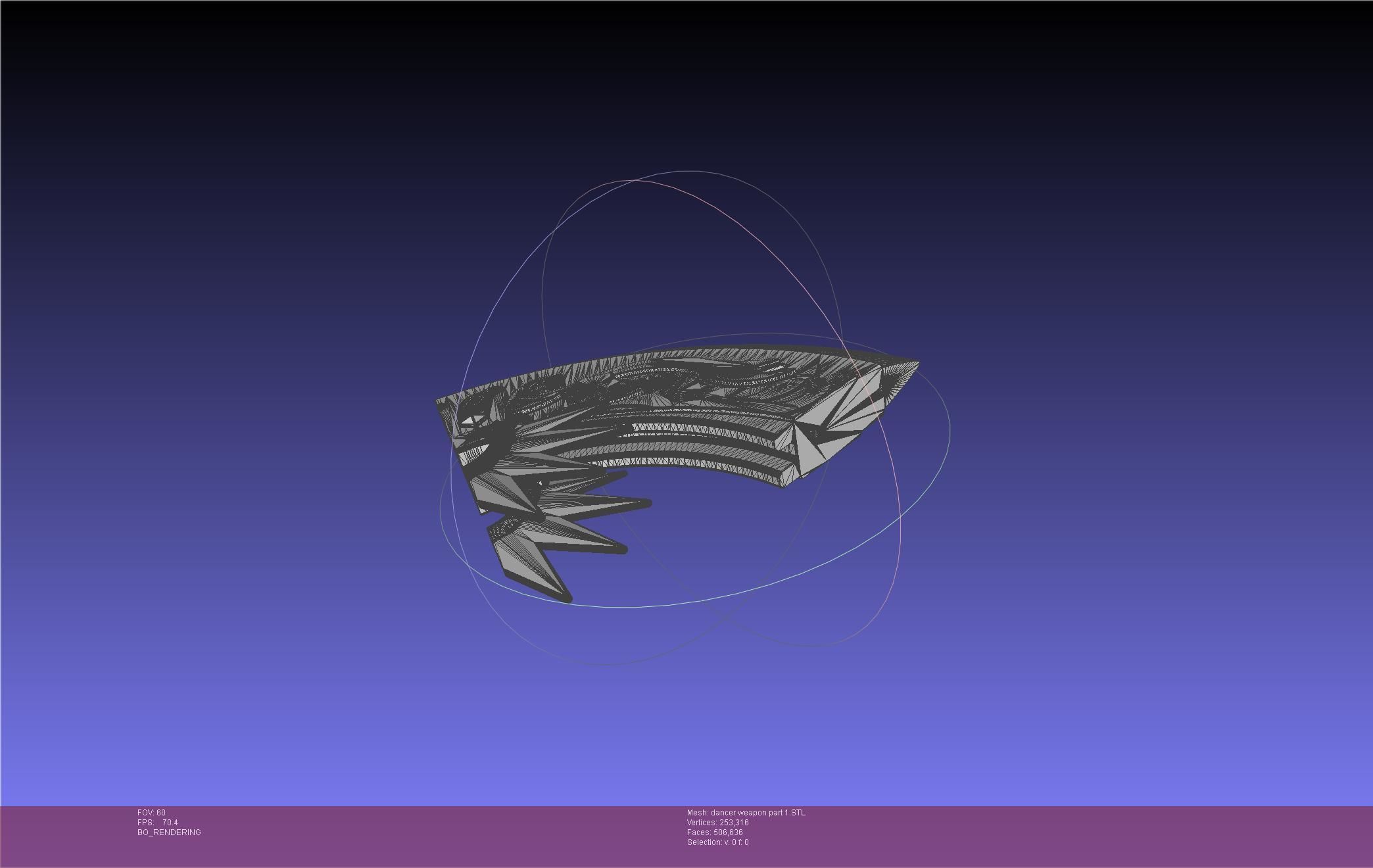 Final Fantasy XIV Dancer Disk Weapon Printable Assembly 3D print model_114