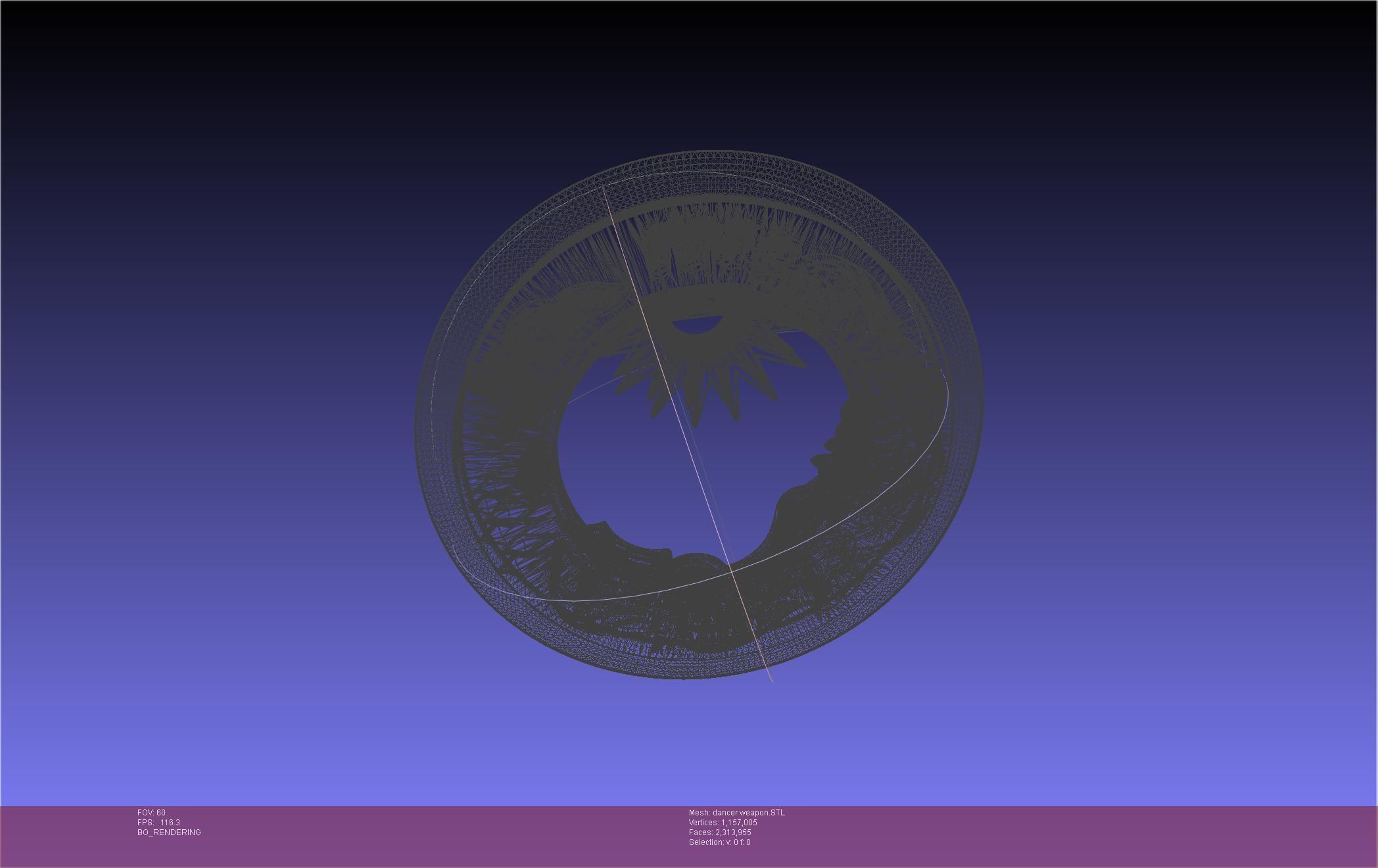 Final Fantasy XIV Dancer Disk Weapon Printable Assembly 3D print model_65