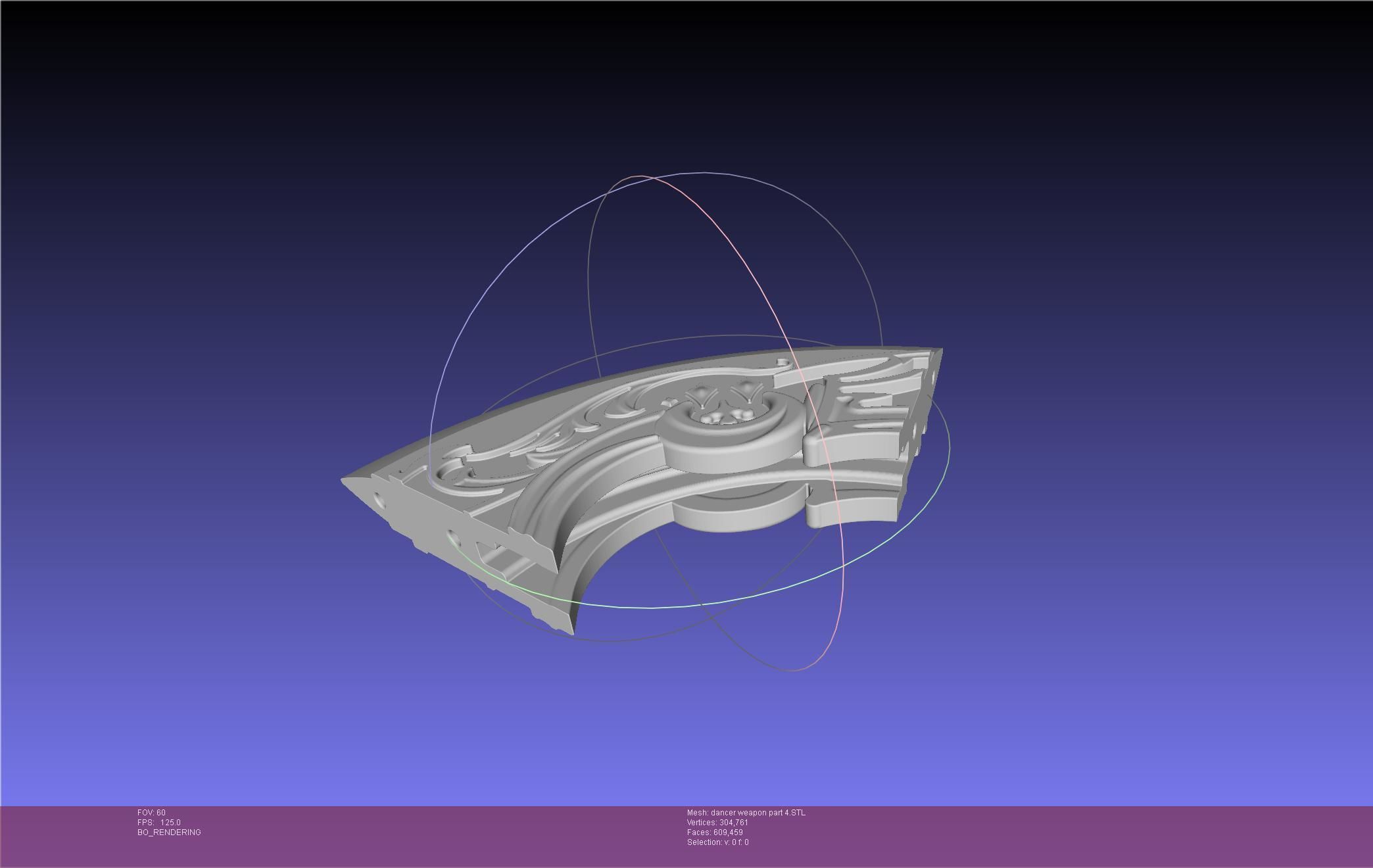 Final Fantasy XIV Dancer Disk Weapon Printable Assembly 3D print model_138