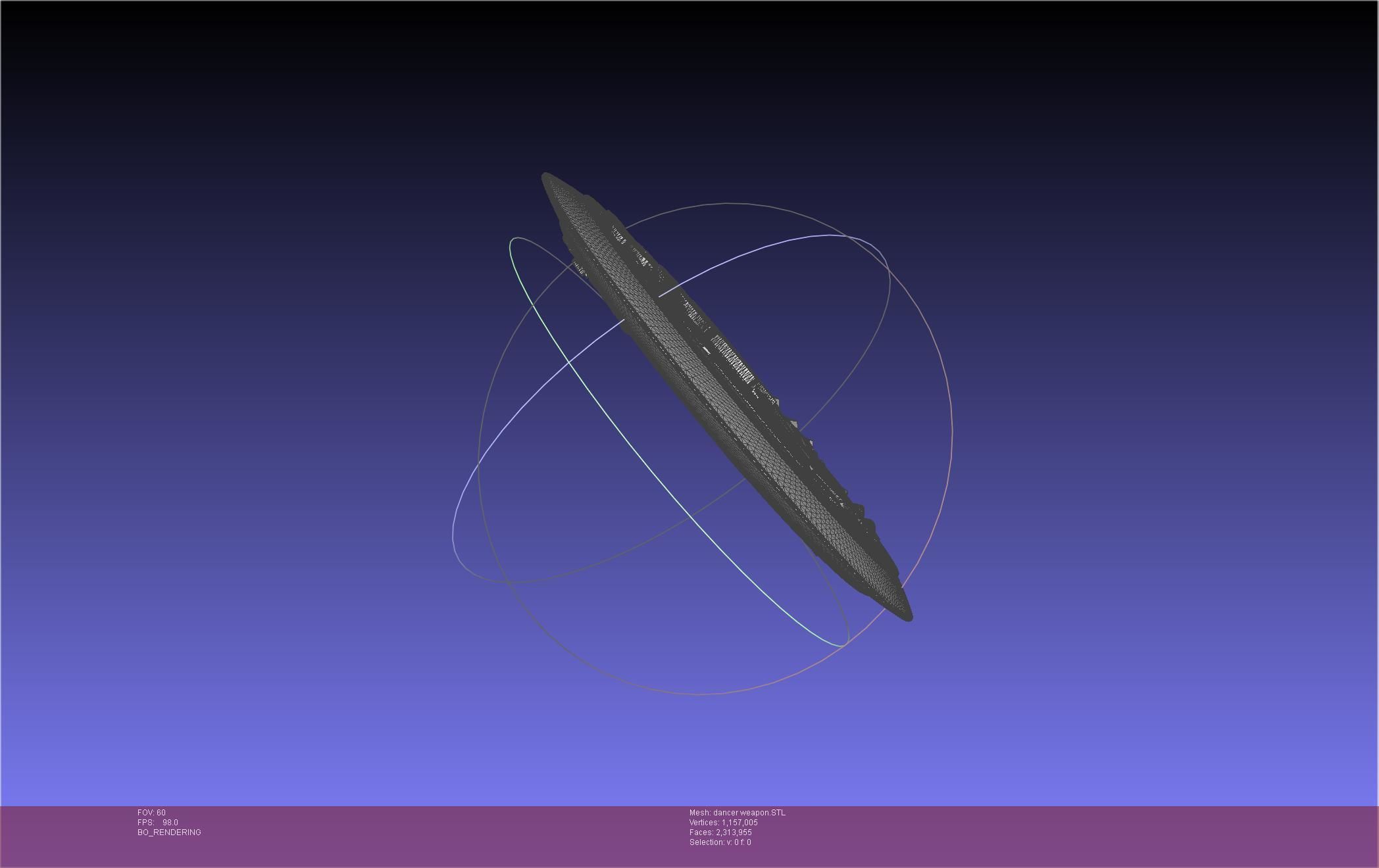 Final Fantasy XIV Dancer Disk Weapon Printable Assembly 3D print model_49