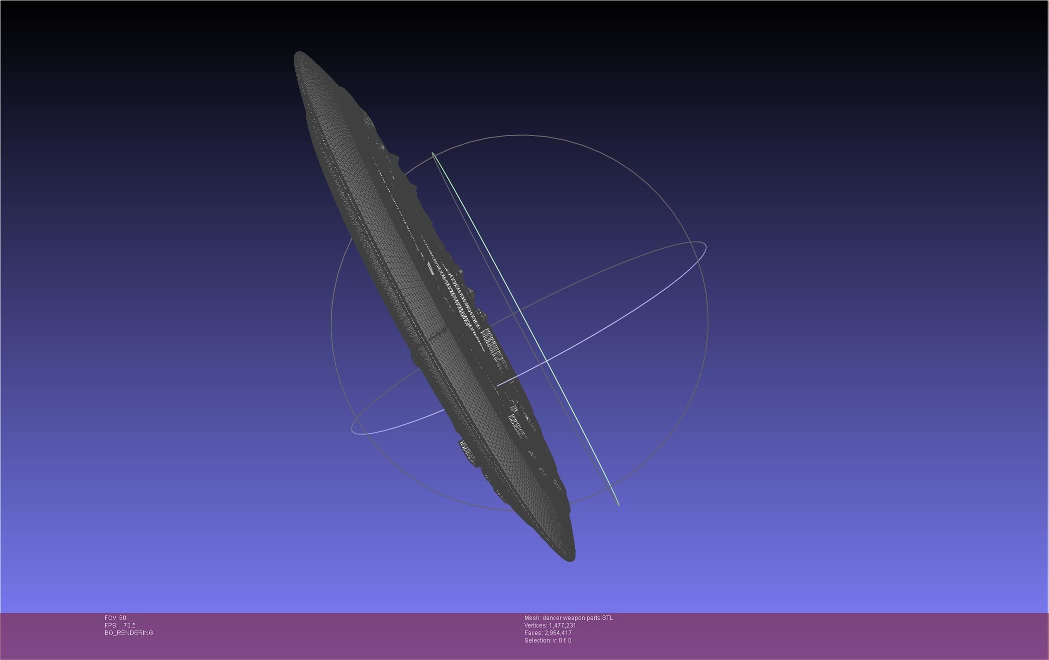 Final Fantasy XIV Dancer Disk Weapon Printable Assembly 3D print model_91