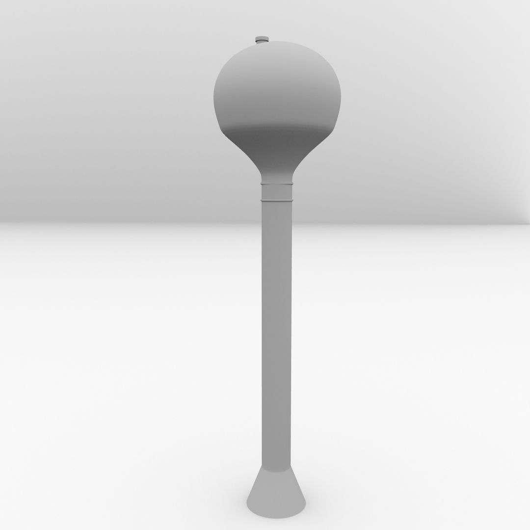 Water Tower v2 3D model_3