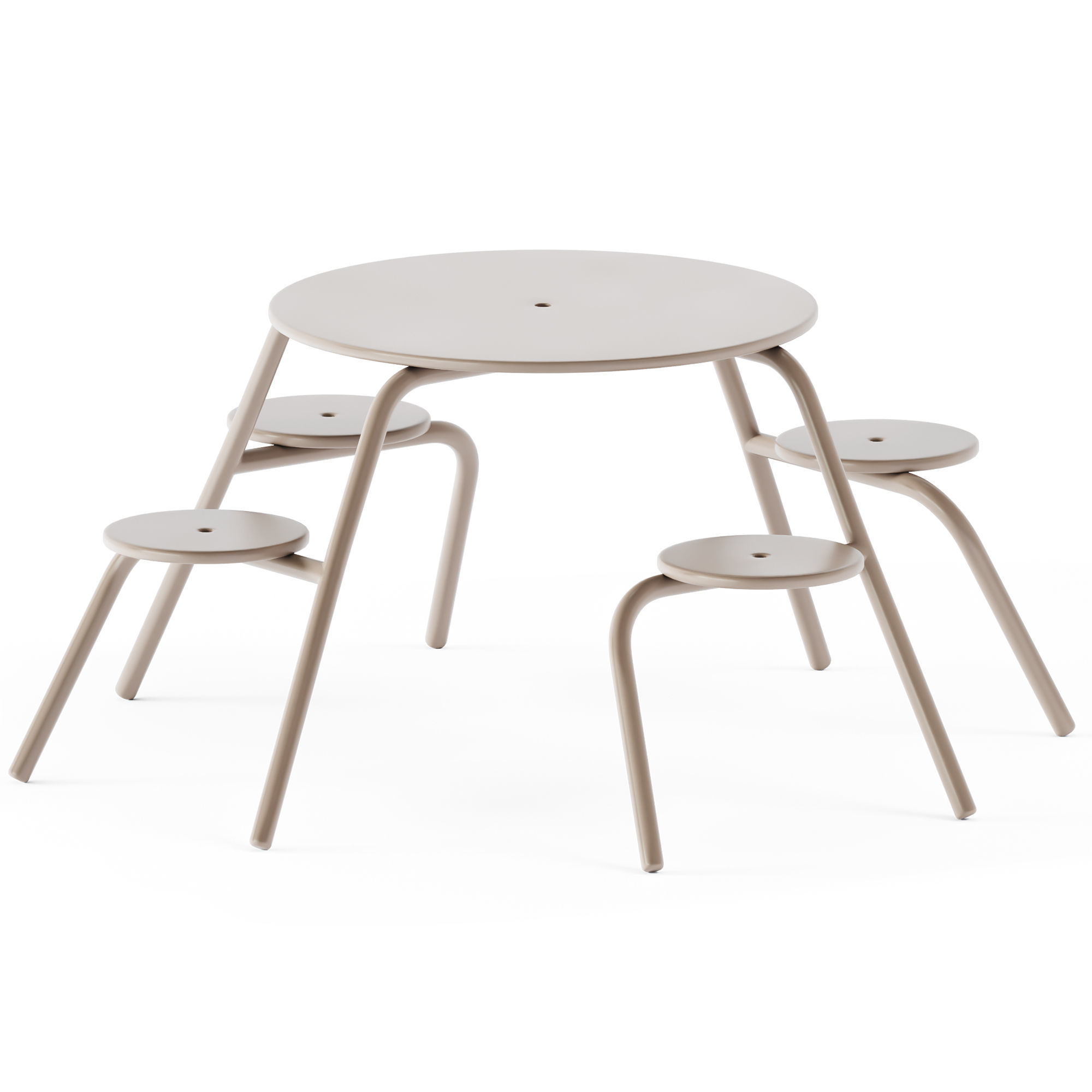 Picnic Table Virus 4-seater by Extremis 3D model_2
