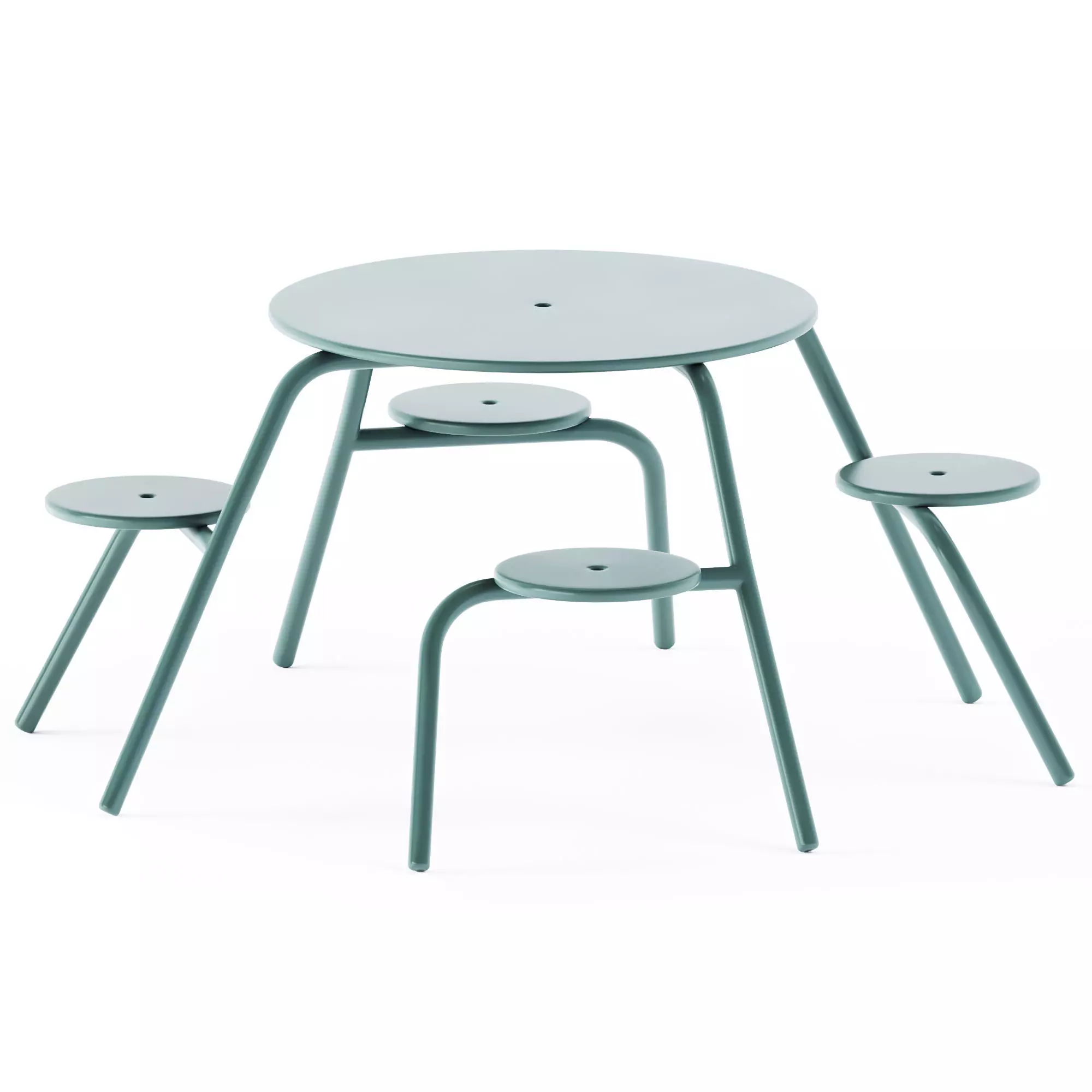 Picnic Table Virus 4-seater by Extremis 3D model_0