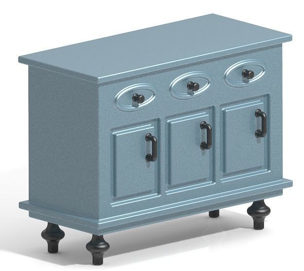 Classic Cupboard 3D print model_1