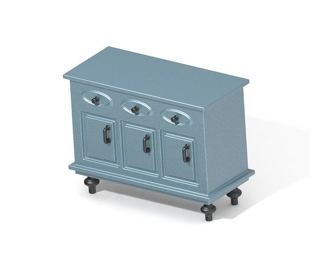 Classic Cupboard 3D print model_7
