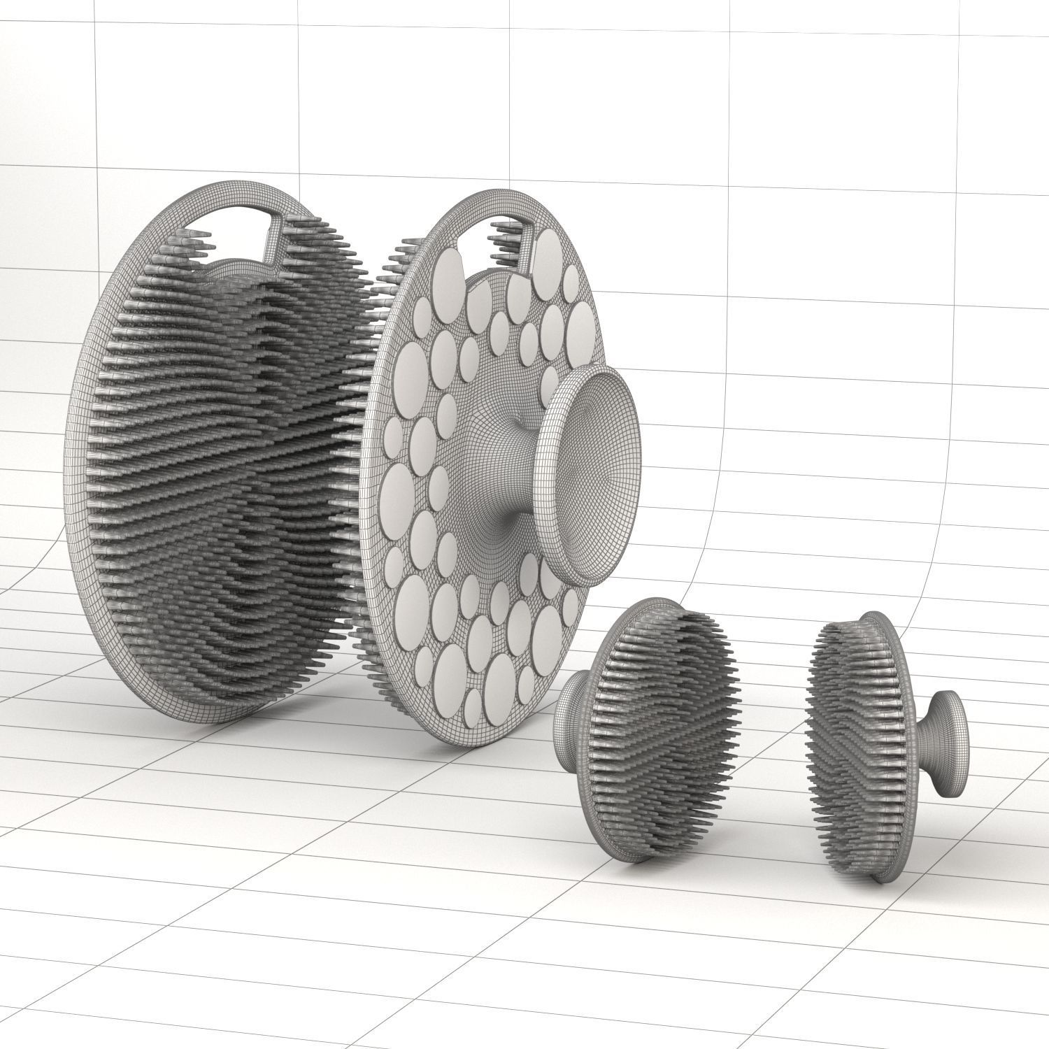 Scrubber PBR materials 3D model_1