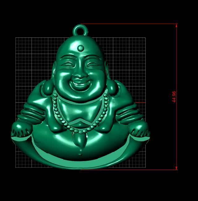 pendant buddha figurine 3D print model_30