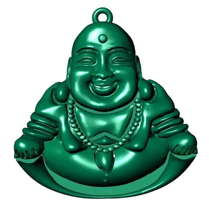 pendant buddha figurine 3D print model_27