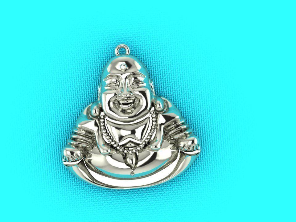 pendant buddha figurine 3D print model_19