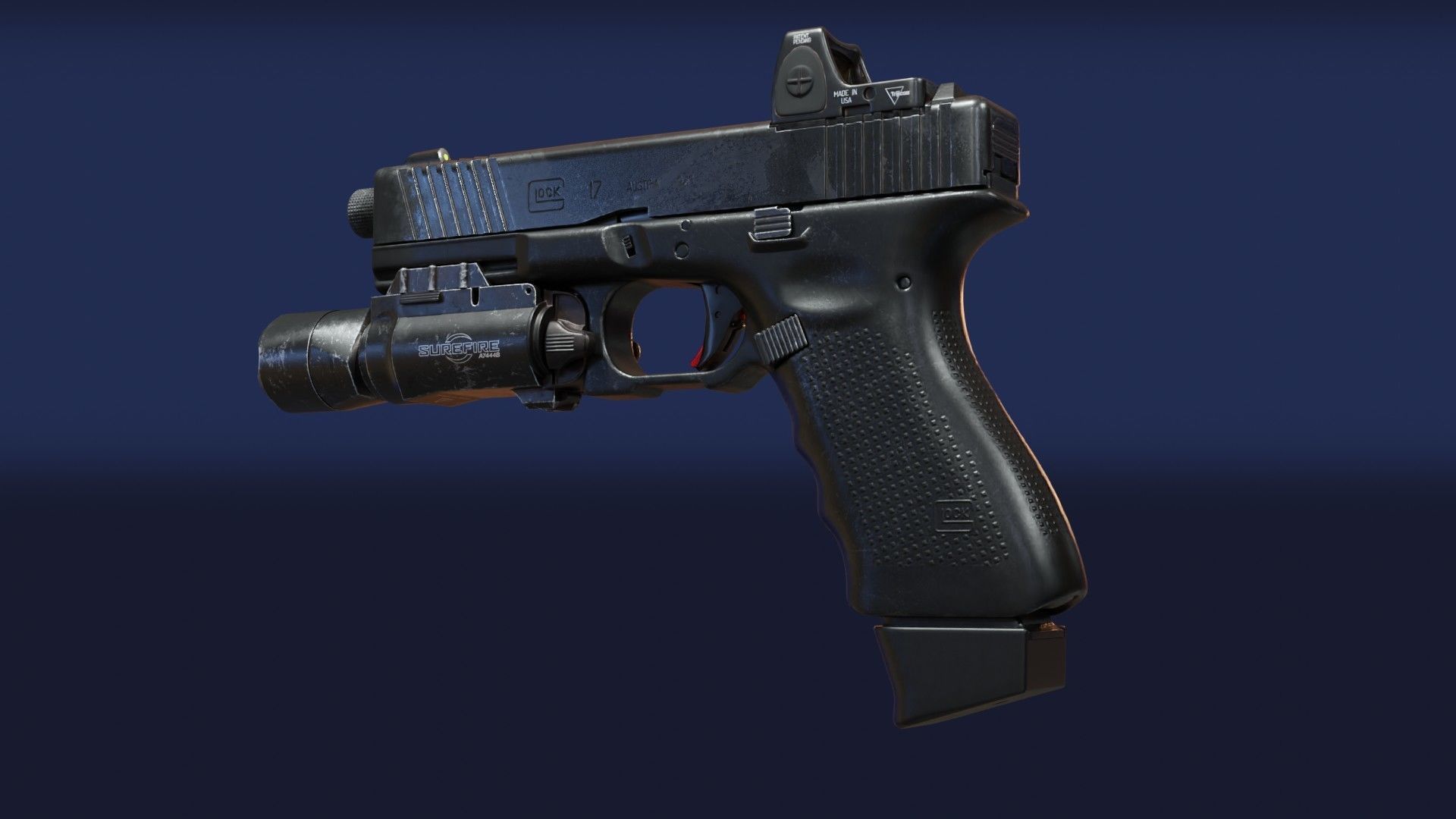 Glock 17 3D model_2