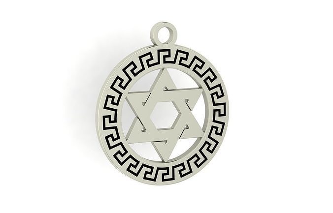 Star of David Pendant 3D print model