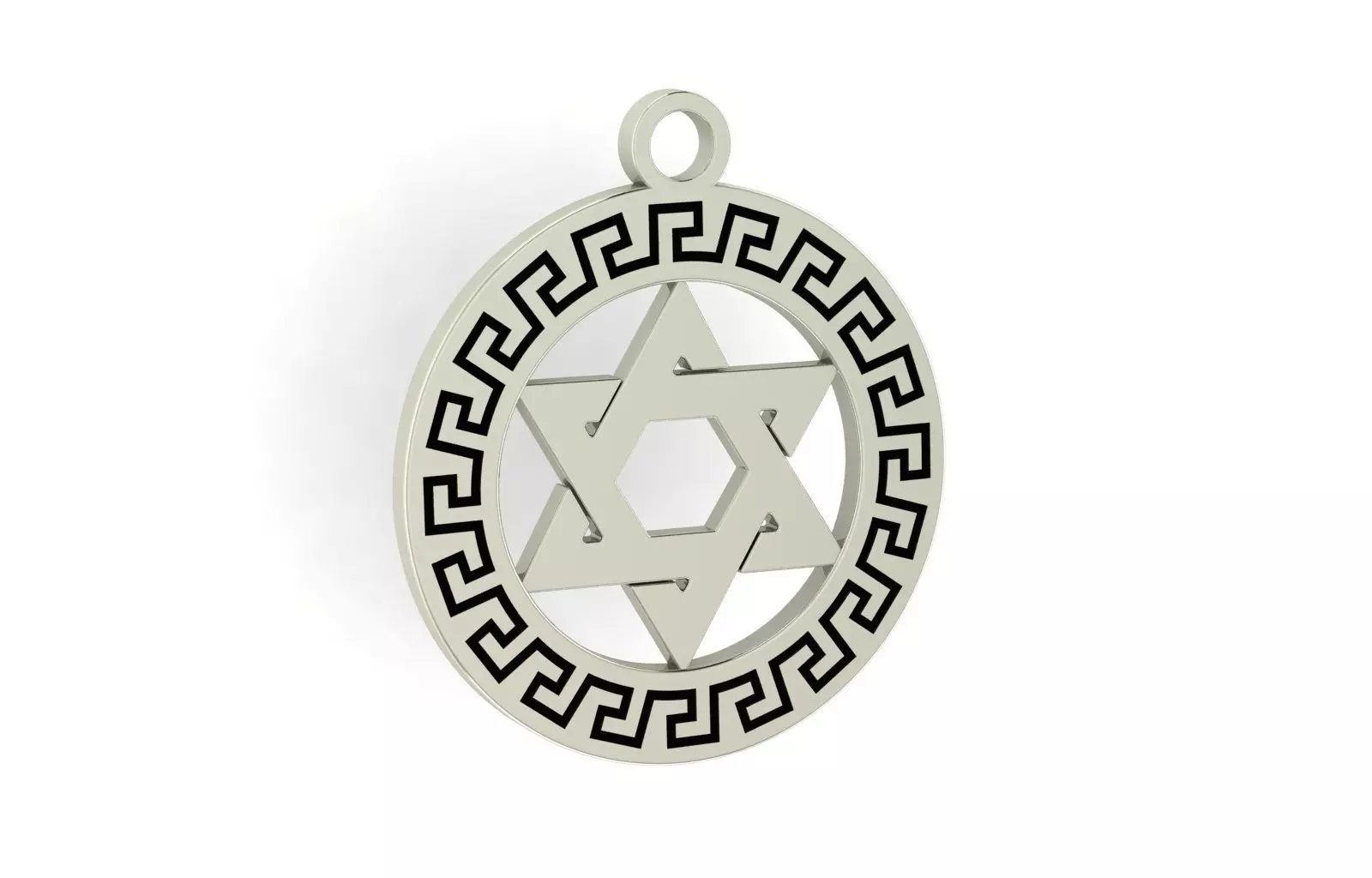 Star of David Pendant 3D print model