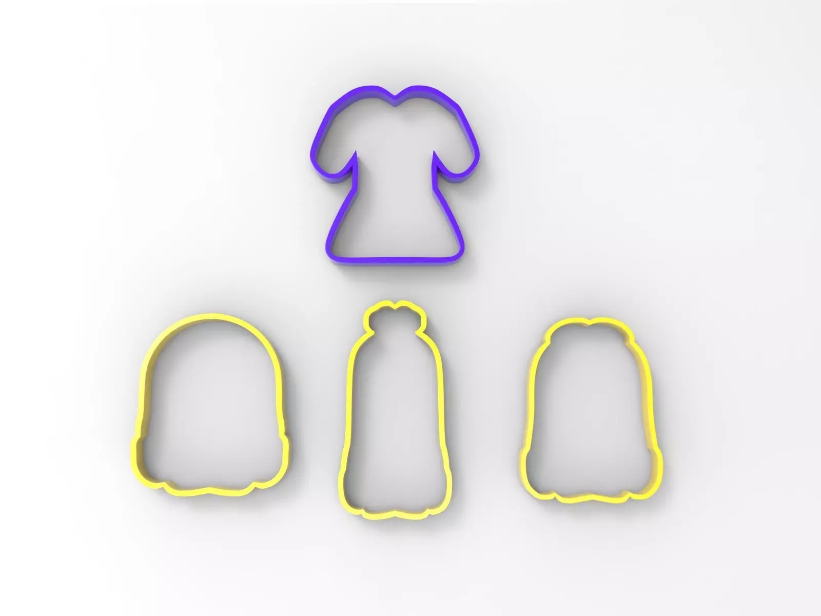 Cookie Cutter Minnions Pack 3D print model
