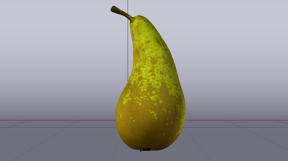 Photorealistic Pear Low-poly 3D model_7