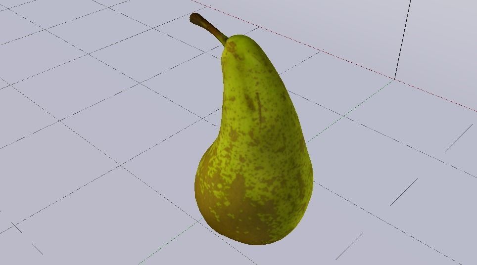 Photorealistic Pear Low-poly 3D model_6