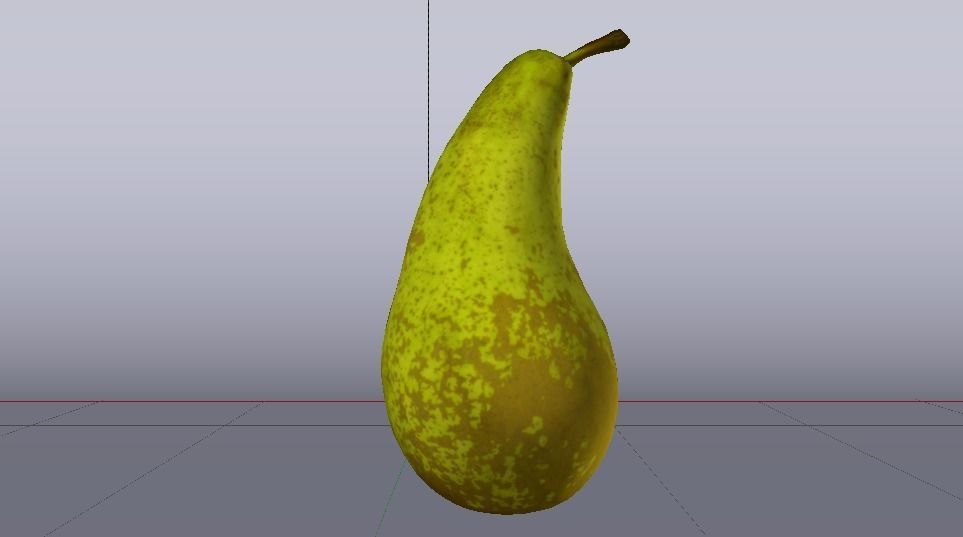 Photorealistic Pear Low-poly 3D model_8