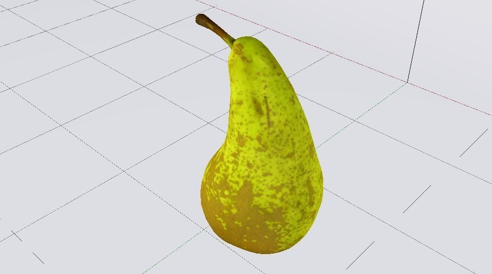 Photorealistic Pear Low-poly 3D model_3