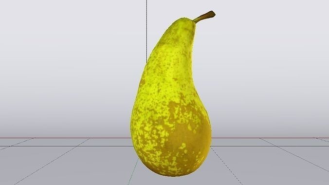 Photorealistic Pear Low-poly 3D model 6