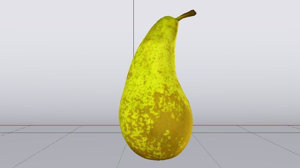 Photorealistic Pear Low-poly 3D model_5
